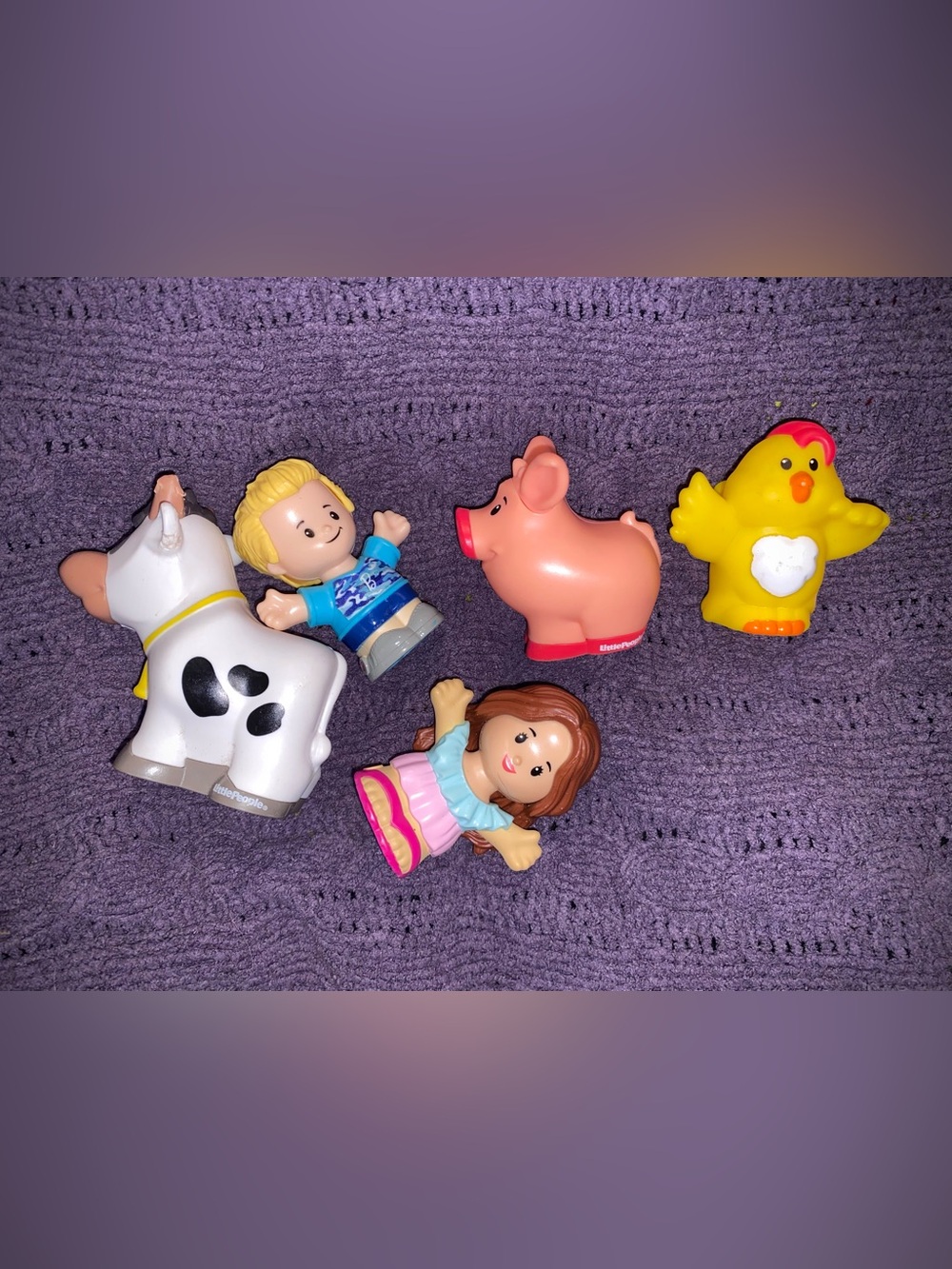 Little People Farm Animal and Figurine Lot of 5 by Mattel / Fisher Price